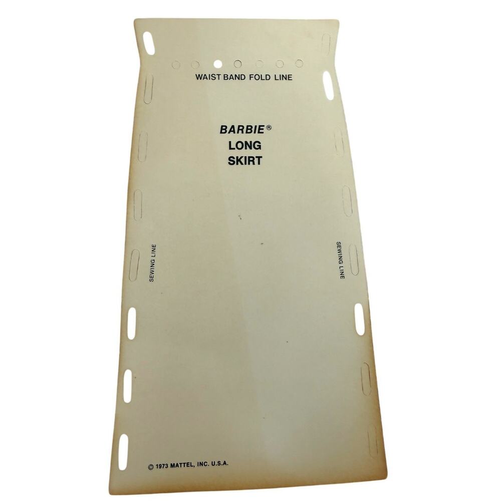 Vintage 70s Mattel Barbie Sew Magic Doll Clothes Pattern Dress Skirt Instruction - Picture 5 of 7